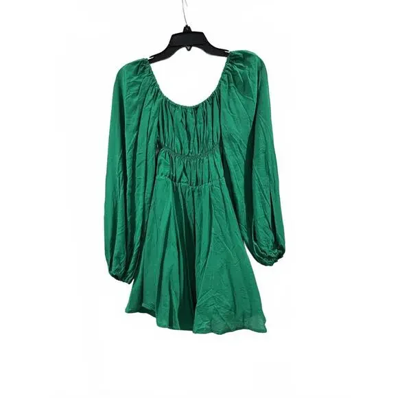 NWT Princess Polly Halton Green Long Sleeve Short Mini Dress- Size 6 - Picture 2 of 9